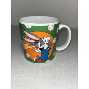 Vintage 1994 Looney Tunes Bugs Bunny Baseball Colorful Coffee Hot Beverage Mug